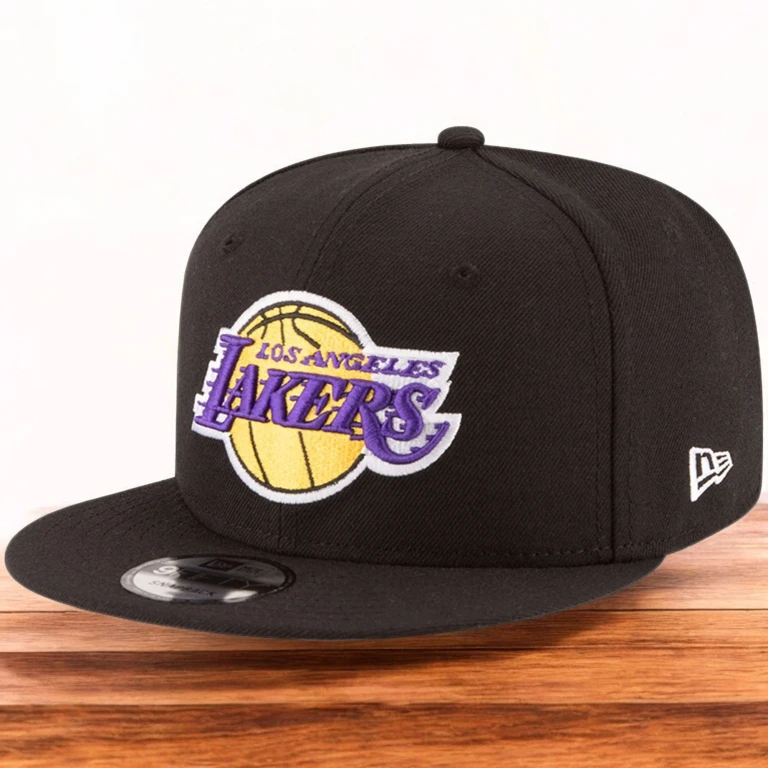 Men's NBA Los Angeles Lakers 950 Snapback 'On The Court'-Black Hats