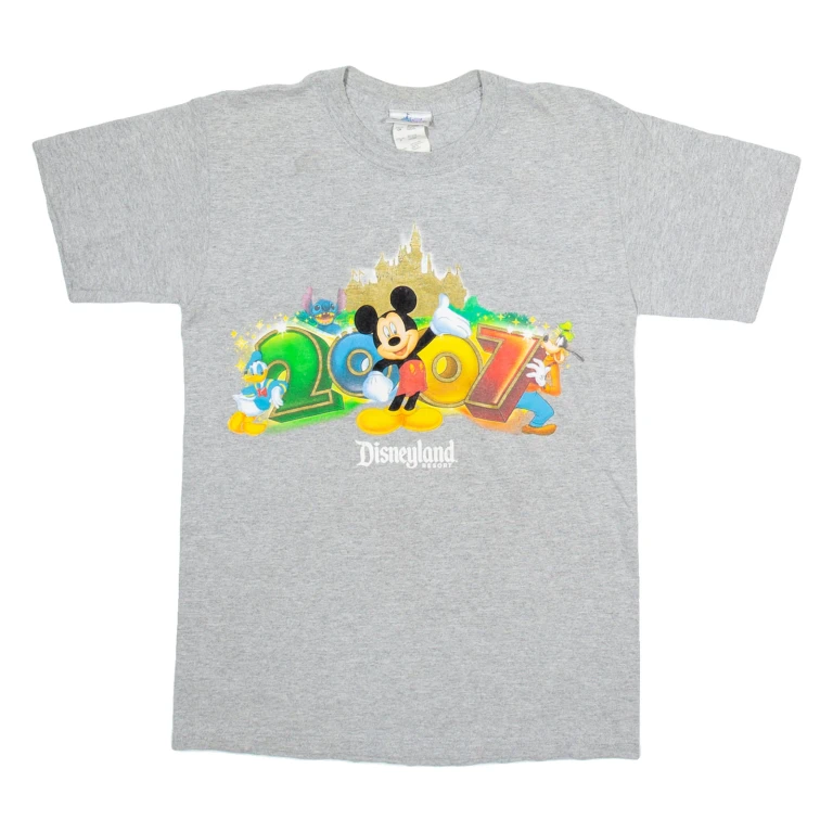 DISNEY 2007 Womens T-Shirt Grey S