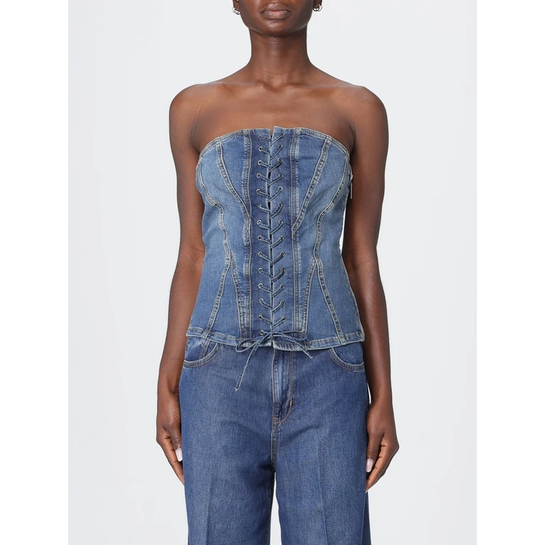 LIU JO Top Woman color Denim (UA6506D039979157)
