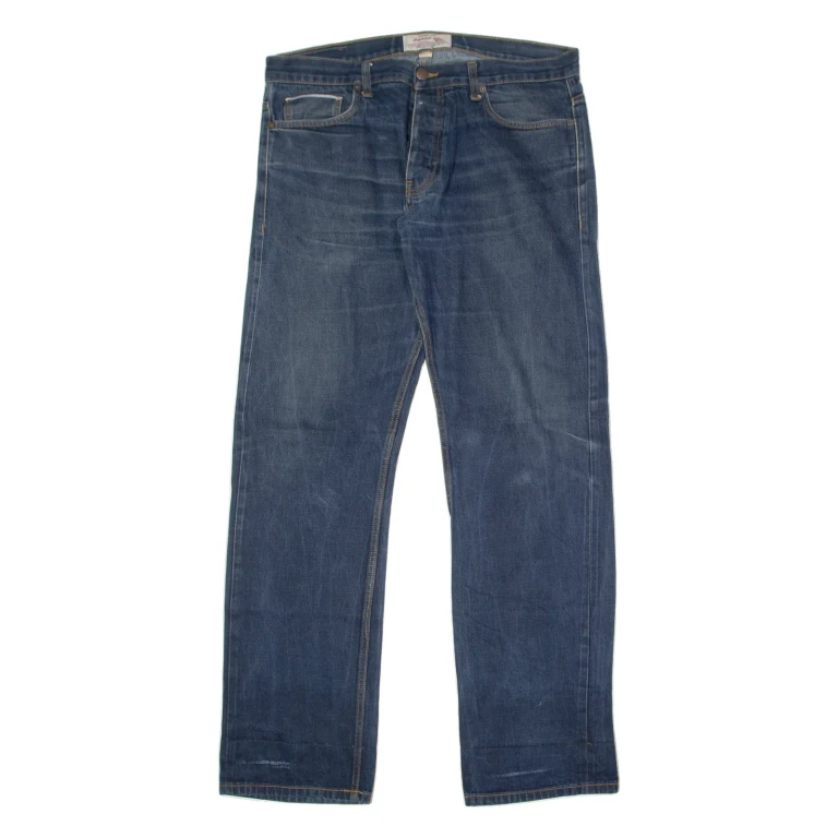 DICKIES Mens Jeans Blue Regular Straight W38 L34