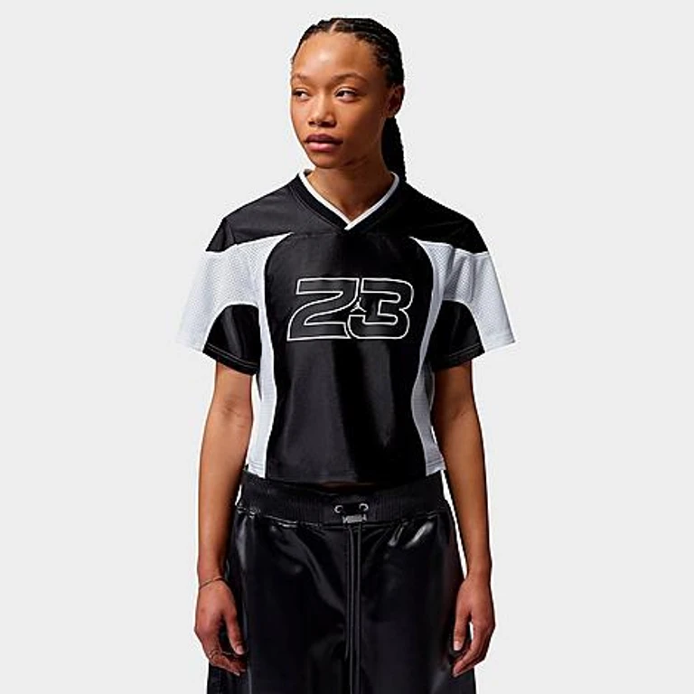 Jordan Women's Flight Jersey in Black/White Size: XS