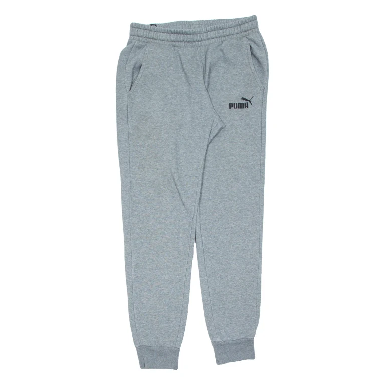 PUMA Mens Joggers Grey Tapered M W29 L30