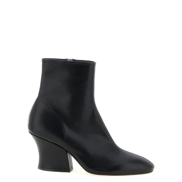 Jil Sander Black Calfskin Ankle Boots - Women