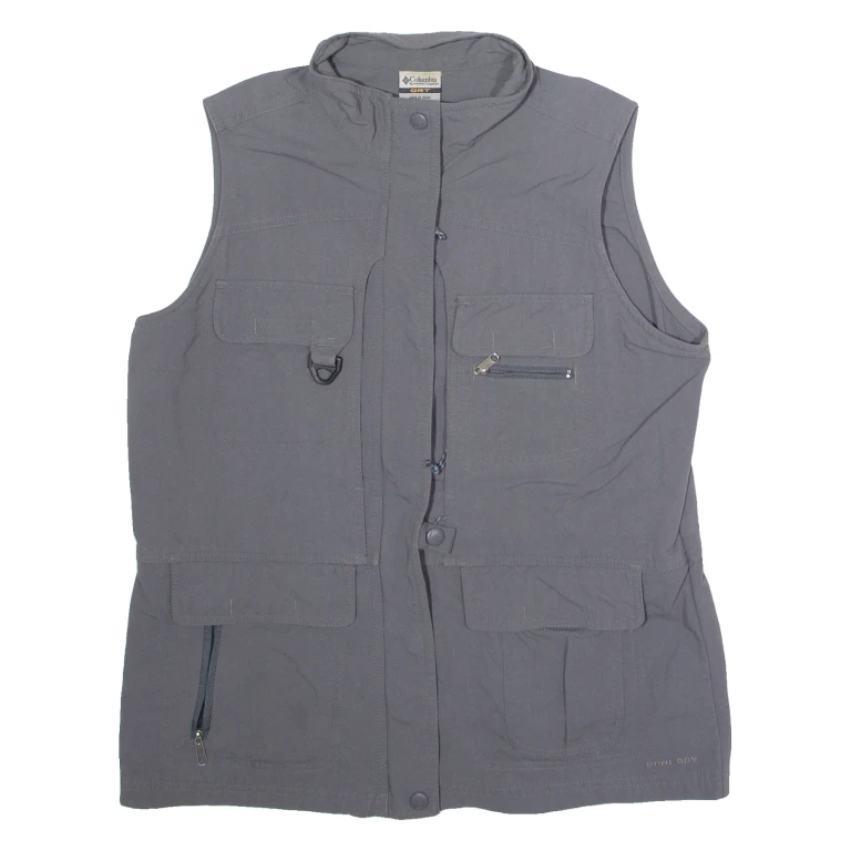 COLUMBIA Womens Gilet Grey Nylon S