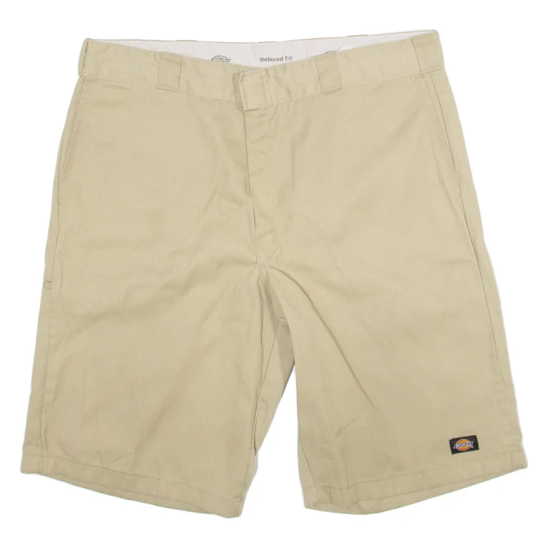 DICKIES Mens Workwear Shorts Beige Relaxed 2XL W40