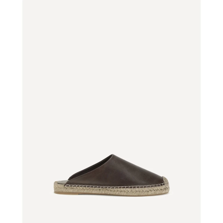 BRUNELLO CUCINELLI Leather Espadrilles Mules Female 36