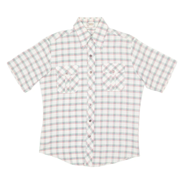 ALFIE CALIFORNIA Mens Shirt White Check M