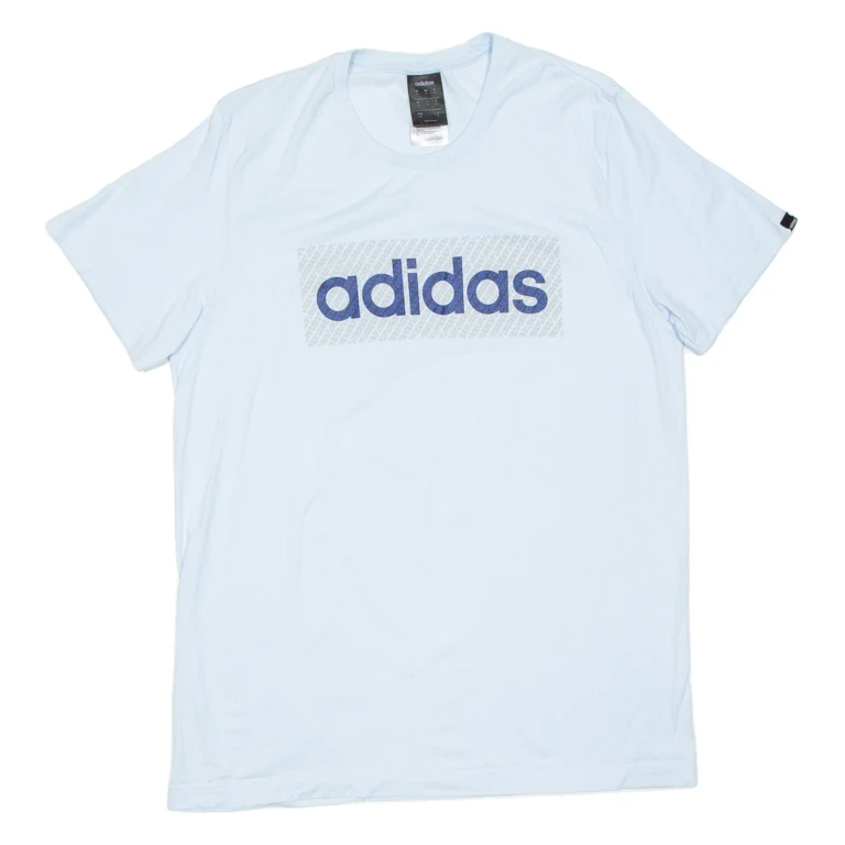 ADIDAS Mens T-Shirt Blue M