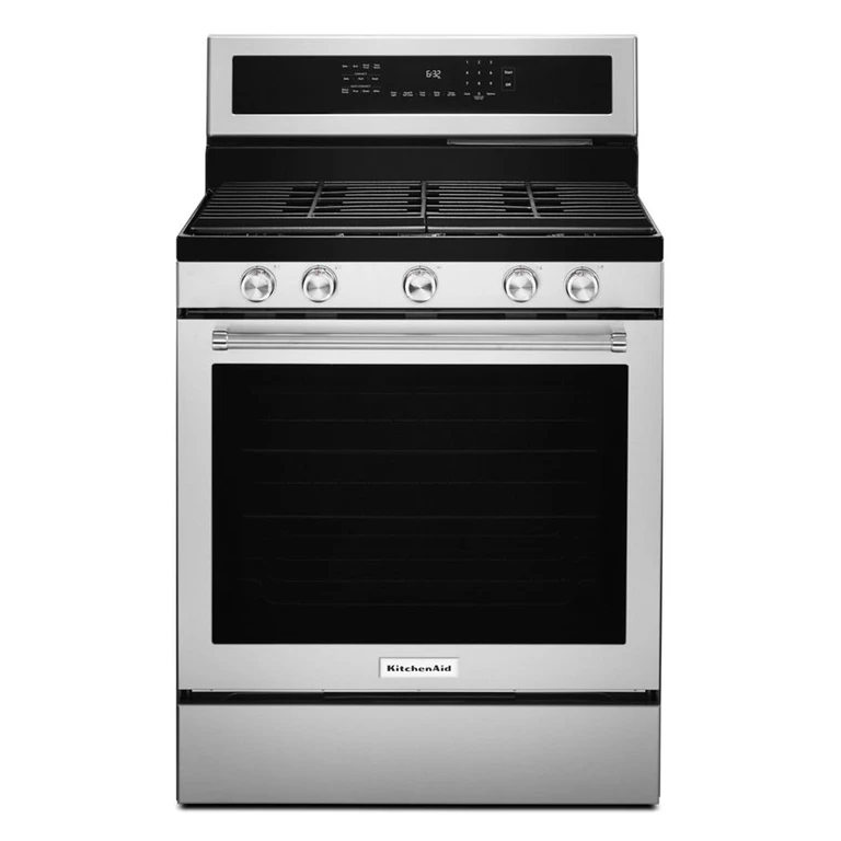 30 in. 5-Burner Gas Convection Range w/ Printshield Finish in Stainless Steel