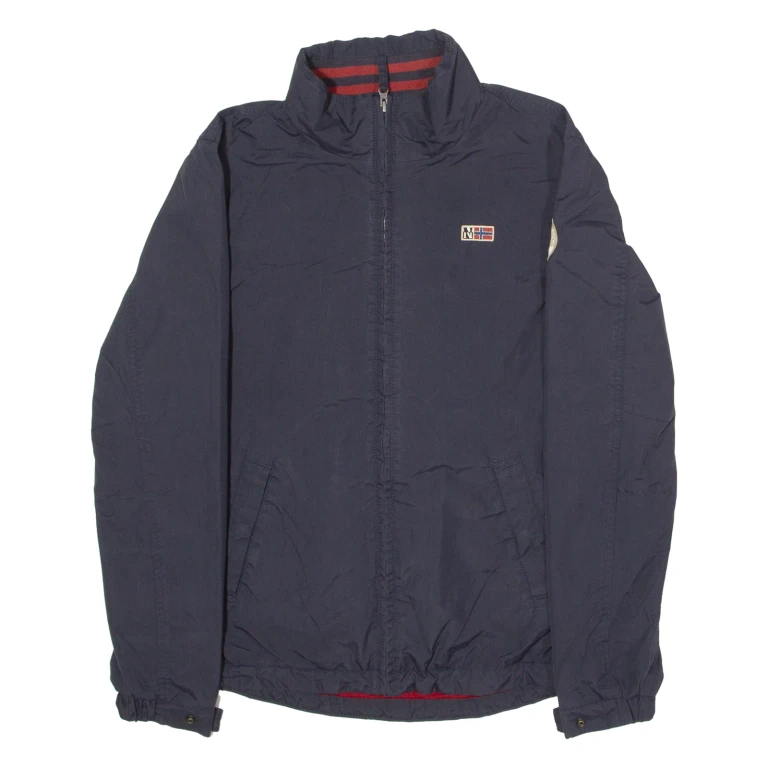 NAPAPIJRI Mens Windbreaker Jacket Blue S