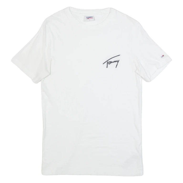 TOMMY JEANS Mens T-Shirt White S