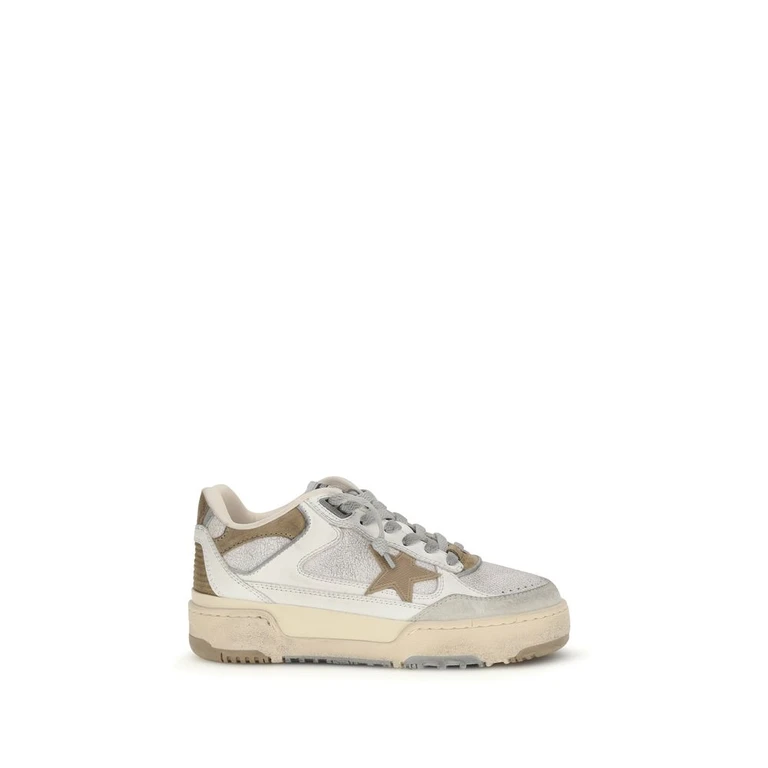 Golden Goose White Calf Leather Bos Taurus Chunky Sneakers - Women