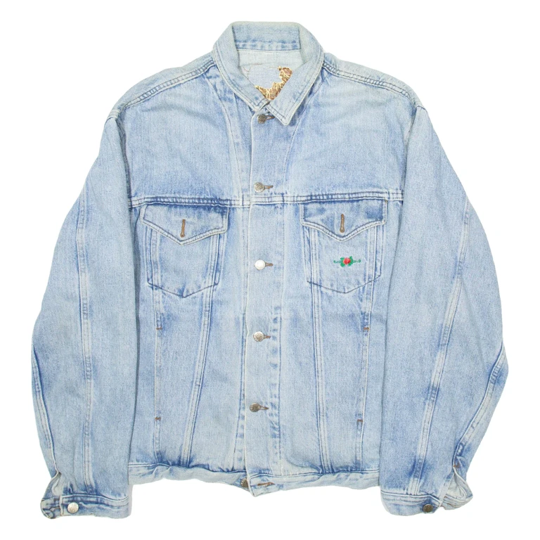 CHARRO JEANS Womens Denim Jacket Blue XL