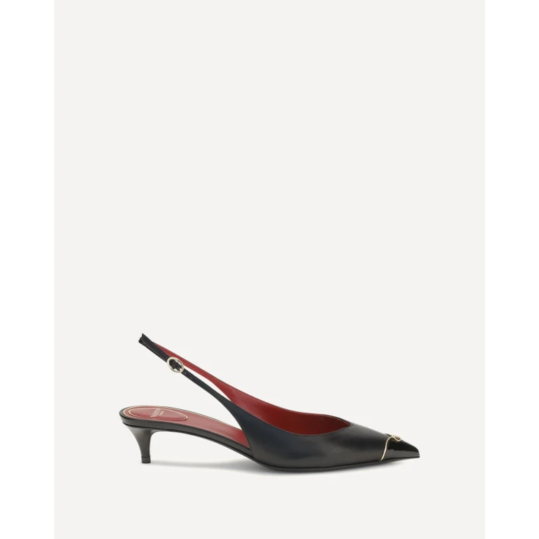 VALENTINO GARAVANI VLogo Signature kitten-heel slingback Pumps Female 41