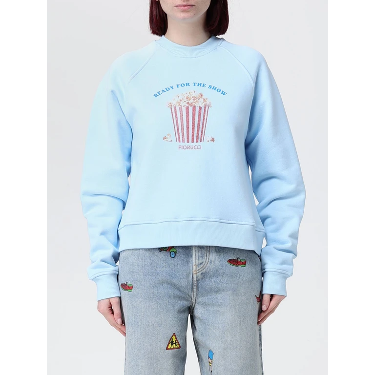 Sweatshirt Woman color Blue (W26SSSCR005CJ05BL02)