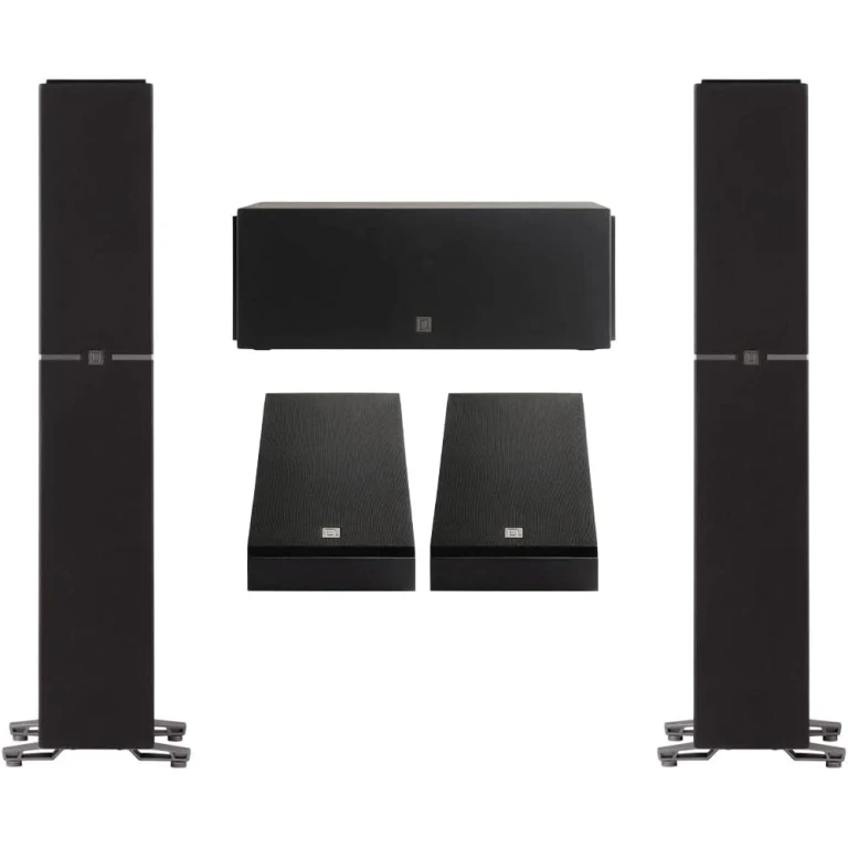 Dymension 5 Channel Surround Sound System with (2) DM40 Towers, (1) DM10 Center Channel, and DM95 (Pair) Rear Speakers (Bundle)