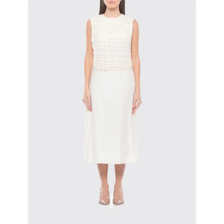 Viscose Dress with Crochet Bodice (ABD266F179L7740145)