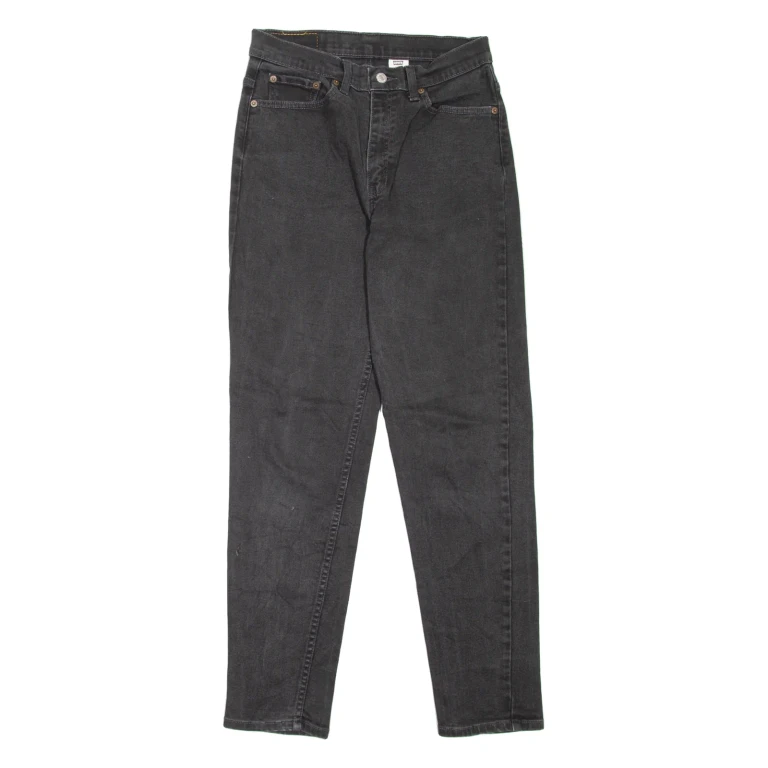 LEVI'S 512 Womens Jeans Black Slim Tapered 90s W27 L29