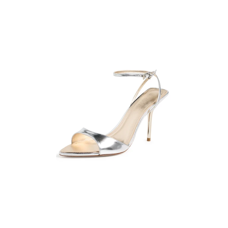 Schutz Elodie Buckle Sandals Ecru Olive 6.5
