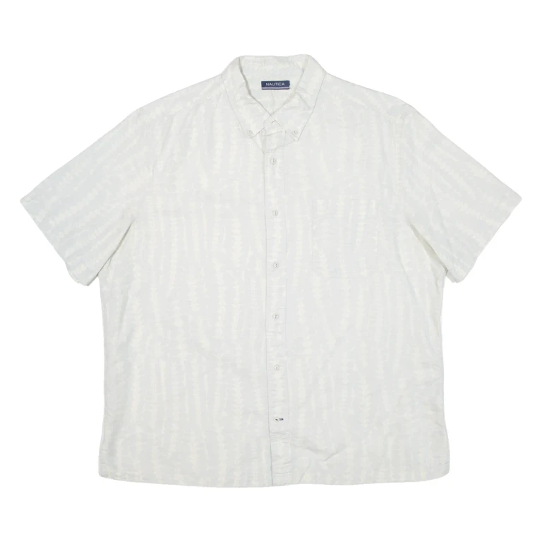 NAUTICA Mens Shirt Grey Floral XL