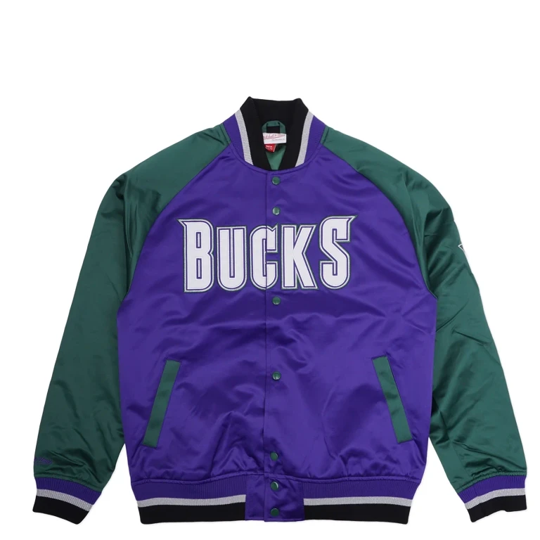 Men's Playmaker Lightweight Satin Jacket Vintage Logo Bucks