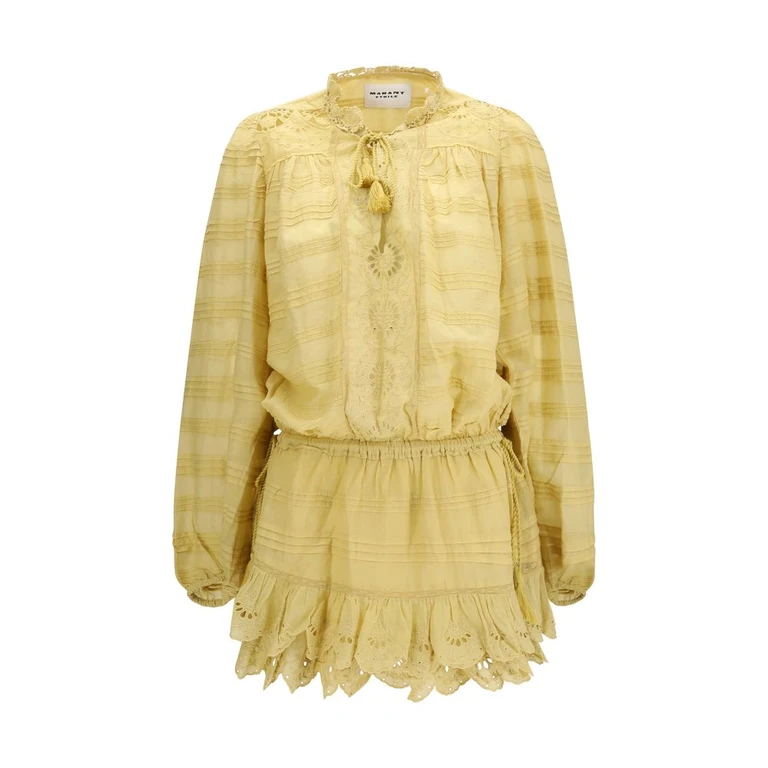 Marant Etoile Bicolor Cotton Casual Dress - Women