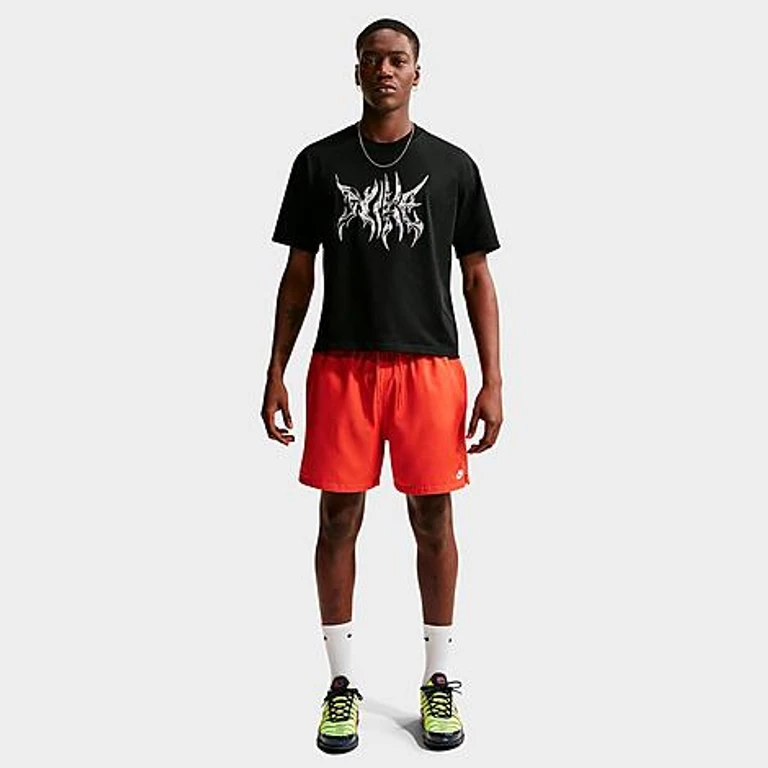 Nike Men's Club Woven 6" Flow Shorts in Cosmic Clay/White Size: XS