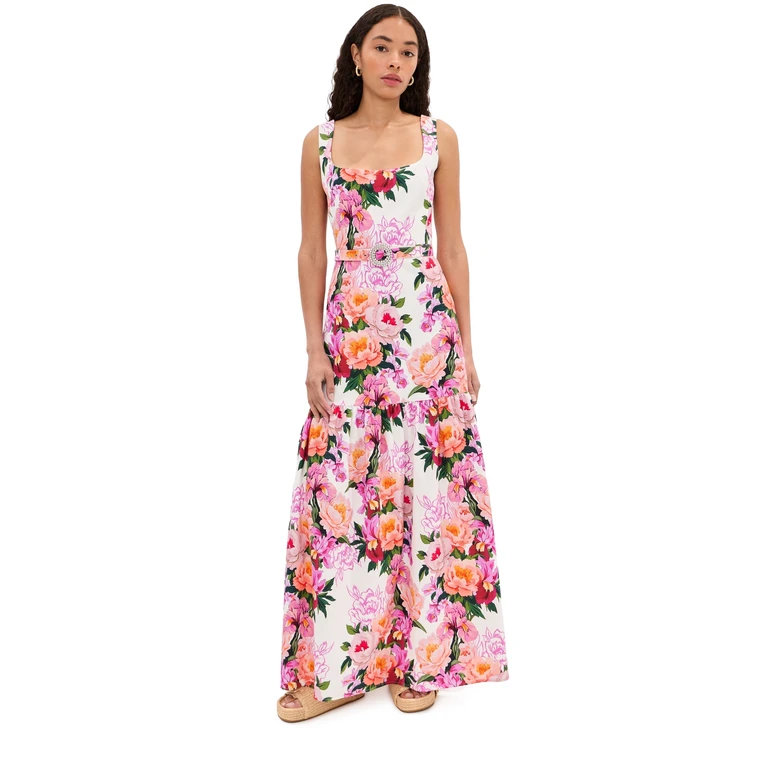 Borgo de Nor Davie Dress Peony Drip 16