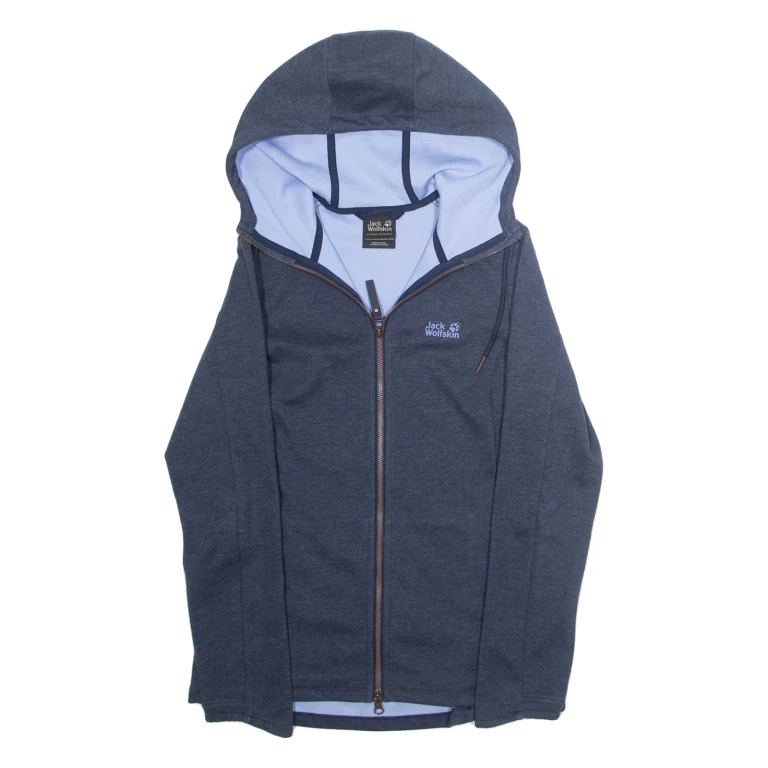 JACK WOLFSKIN Womens Jacket Blue Hooded S