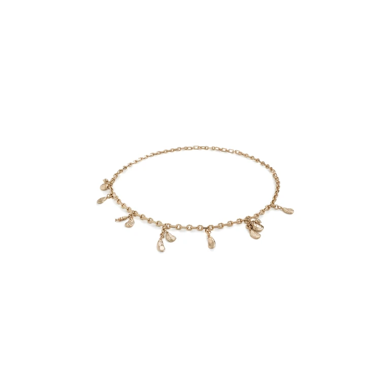 Madewell Madewell x Shopbop Chain Charm Belt Shiny Light Gold XXS-S