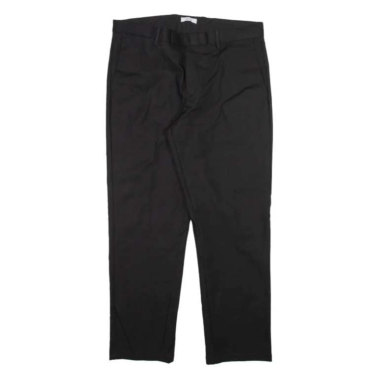 REISS Womens Trousers Black Relaxed Tapered W32 L27