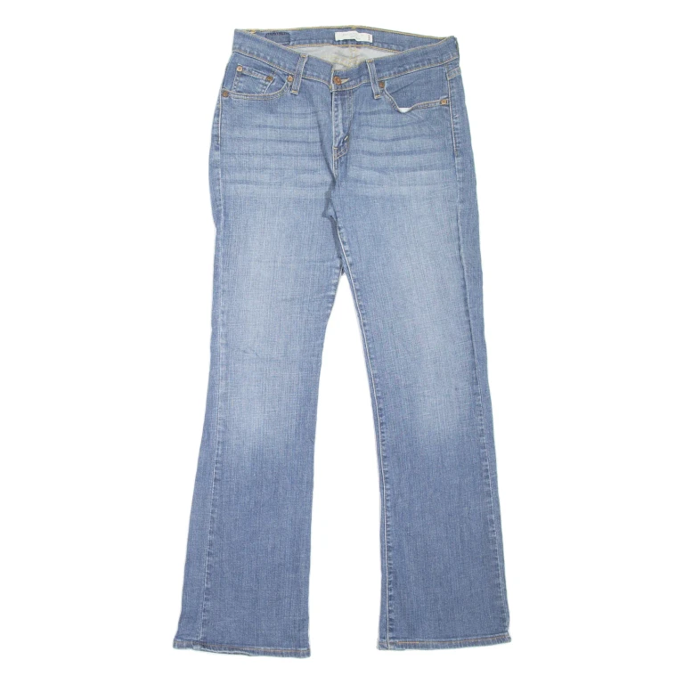 LEVI'S 529 Curvy Womens Jeans Blue Regular Bootcut Stone Wash W30 L31
