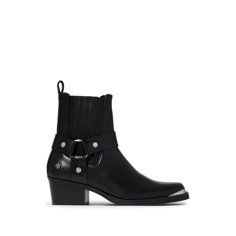 Mid Biker Boots - Black