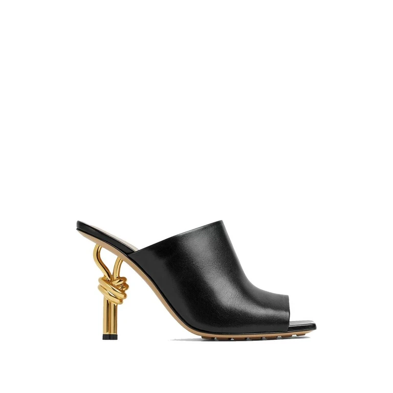 Bottega Veneta Black Lamb Leather Mules - Women