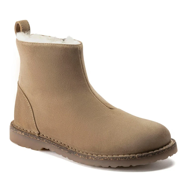 Women's Melrose Shearling Suede Leather Ginger Booties