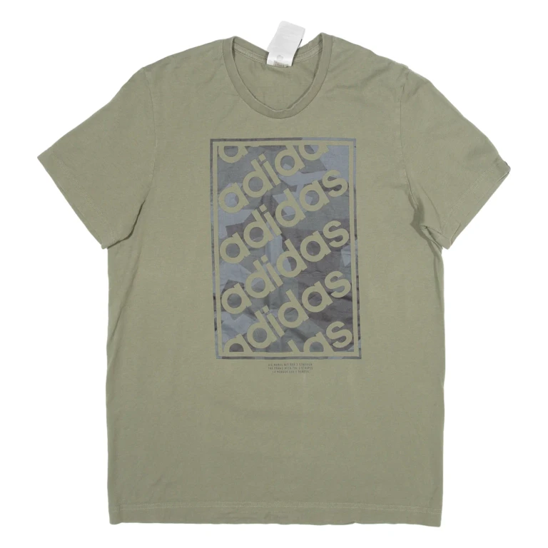 ADIDAS Mens T-Shirt Green S