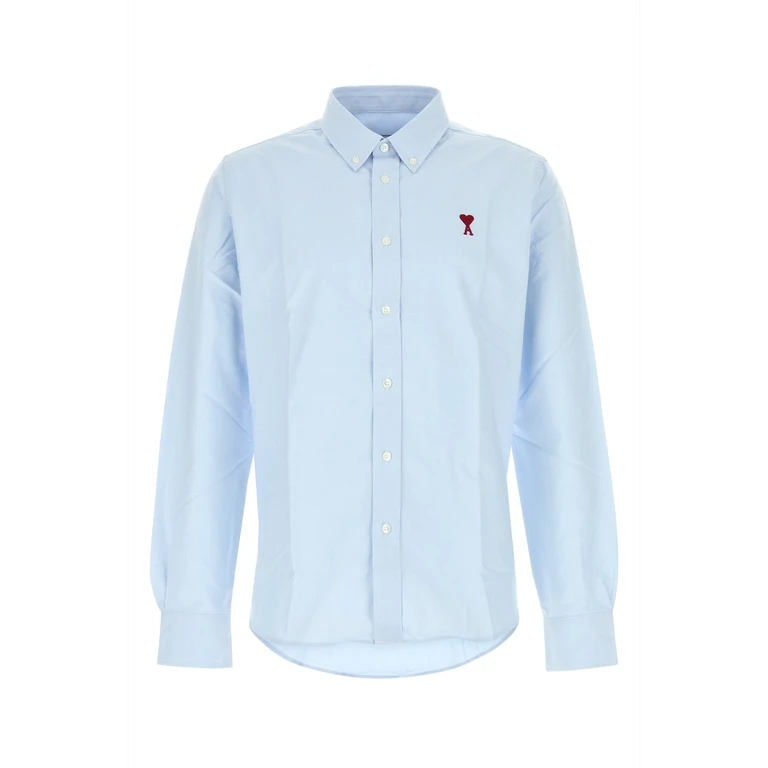 AMI Paris Adc Shirt Skyblue Mat Principale:coton Camicie - Men