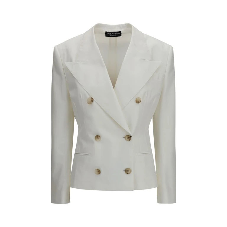 Dolce & Gabbana White Cotton Blazer Clothing - Women