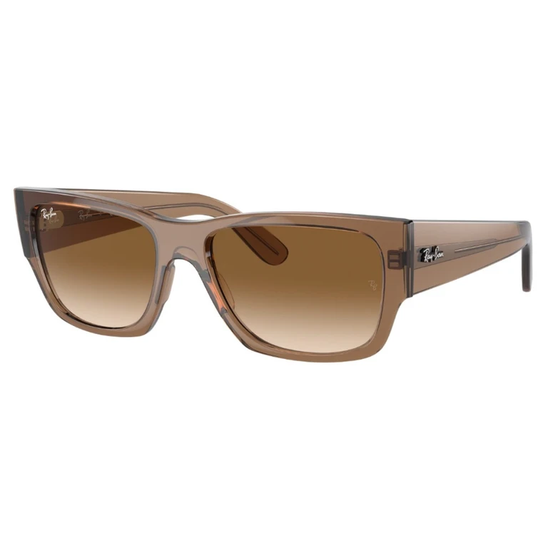 Ray Ban CARLOS Brown Gradient Rectangular Unisex Sunglasses RB0947S 664051 56