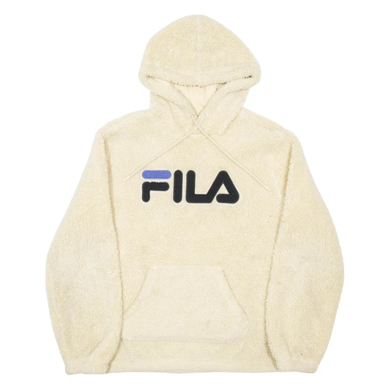 FILA Fleece Womens Beige Hoodie XL
