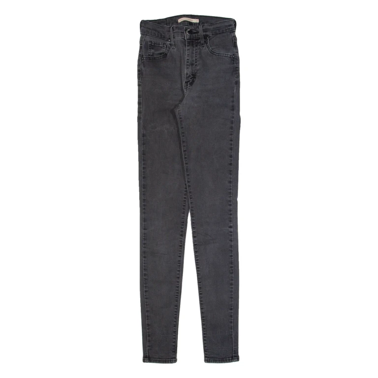 LEVI'S Mile High Womens Jeans Black Slim Skinny W23 L32