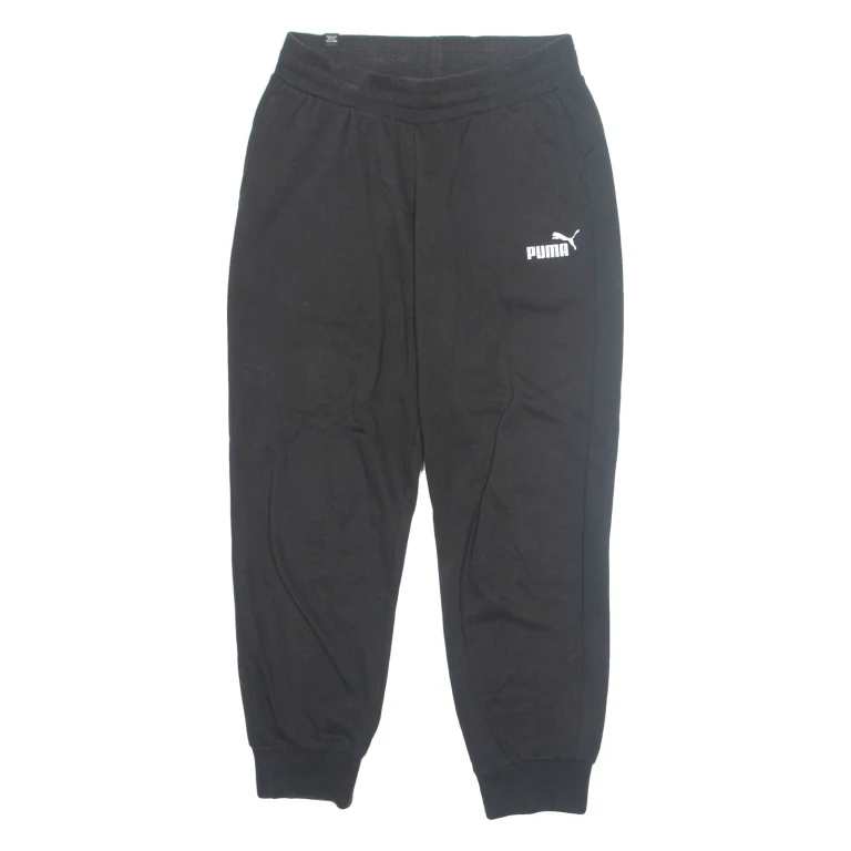 PUMA Mens Joggers Black Tapered XS W27 L27