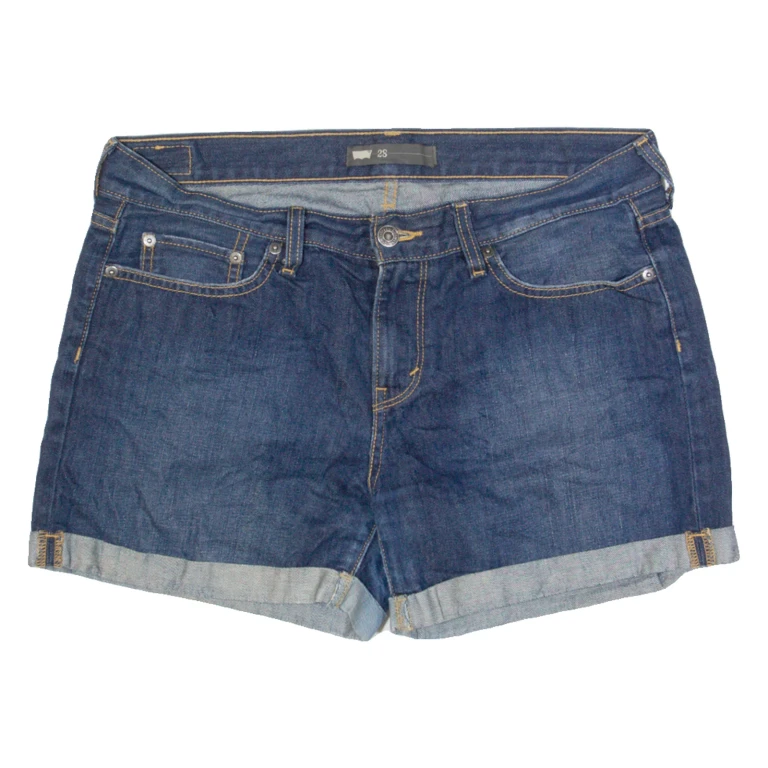 LEVI'S Womens Denim Shorts Blue L W34
