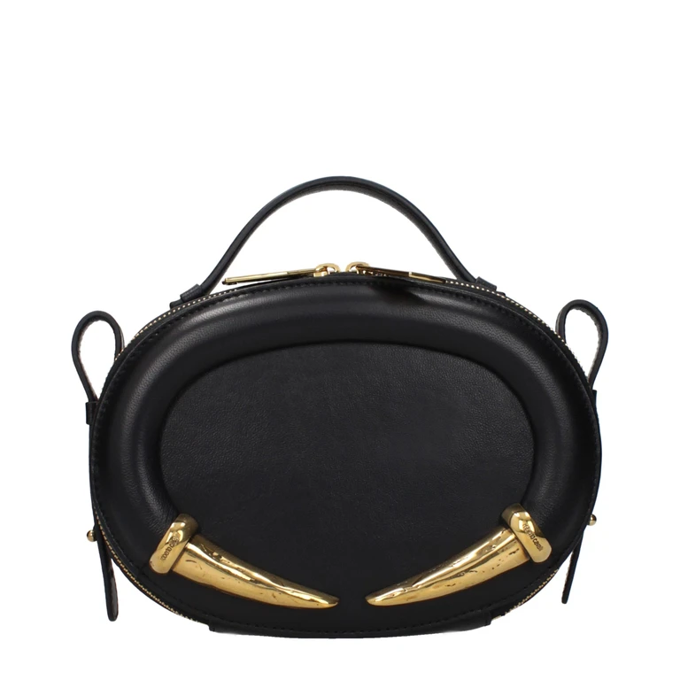 Roberto Cavalli Black Leather Handbag Bag - Women