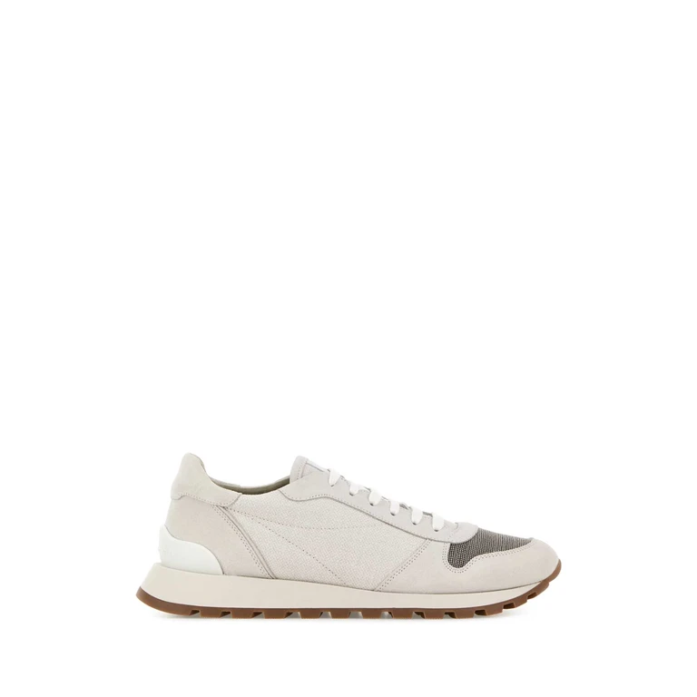 Light Grey Fabric Sneakers C209 - Women