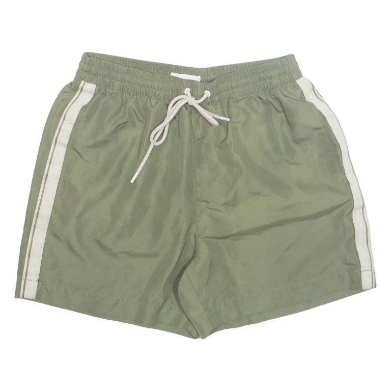CALVIN KLEIN Mesh Lined Mens Swimming Shorts Green XS W26