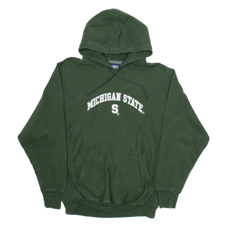 STEVE & BARRYS Michigan State Mens Green Hoodie USA S