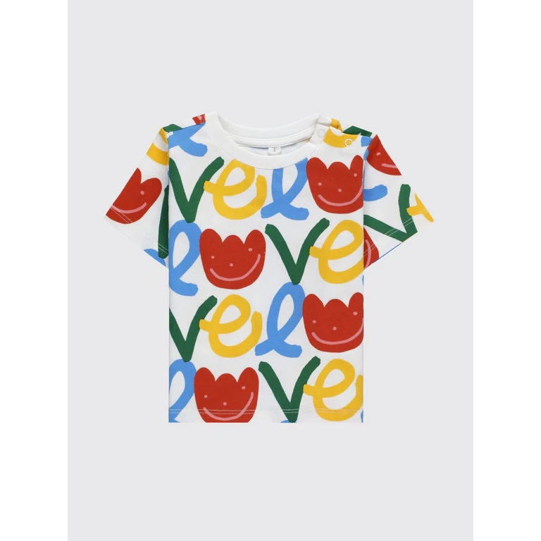 Boy's Cotton T-Shirt with Graphic Print and Buttons (TY8101BZ3561101MC)