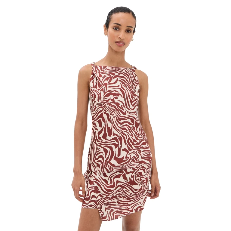 Tanya Taylor Penny Top Redwood/Cream Multi 4