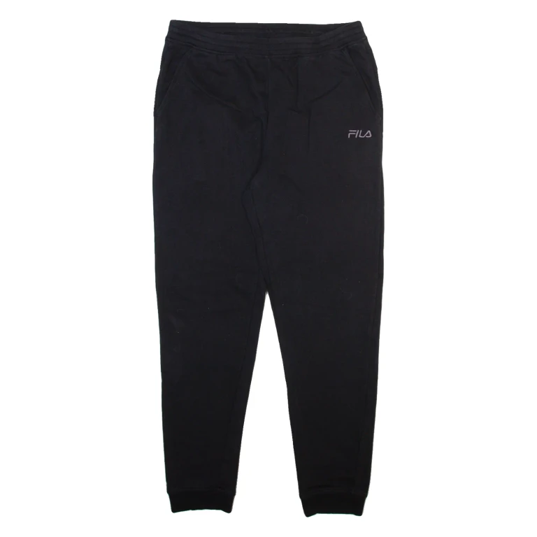 FILA Mens Joggers Black Tapered M W30 L28